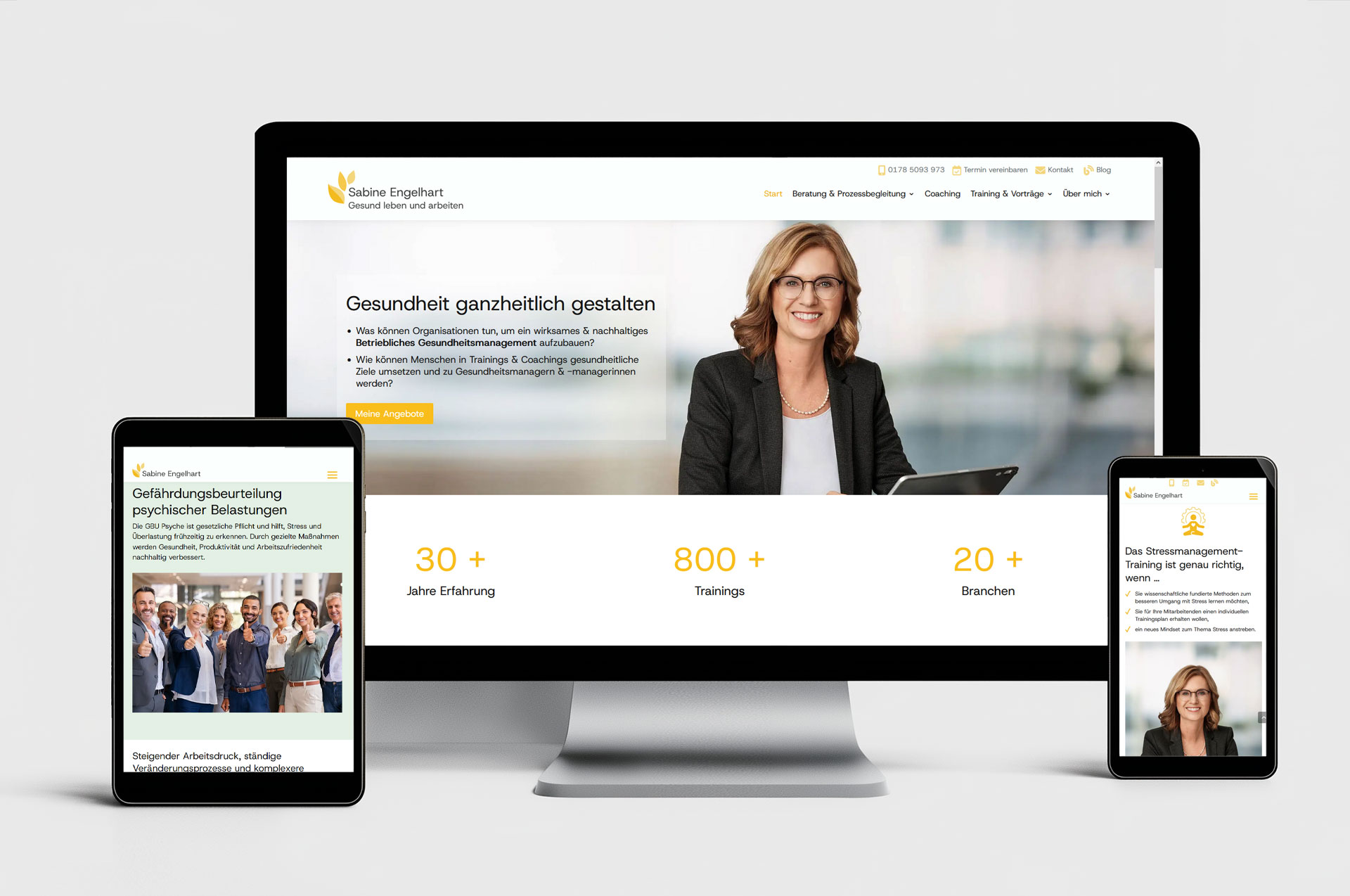 projekt webdesign betriebliches gesundheitsmanagement