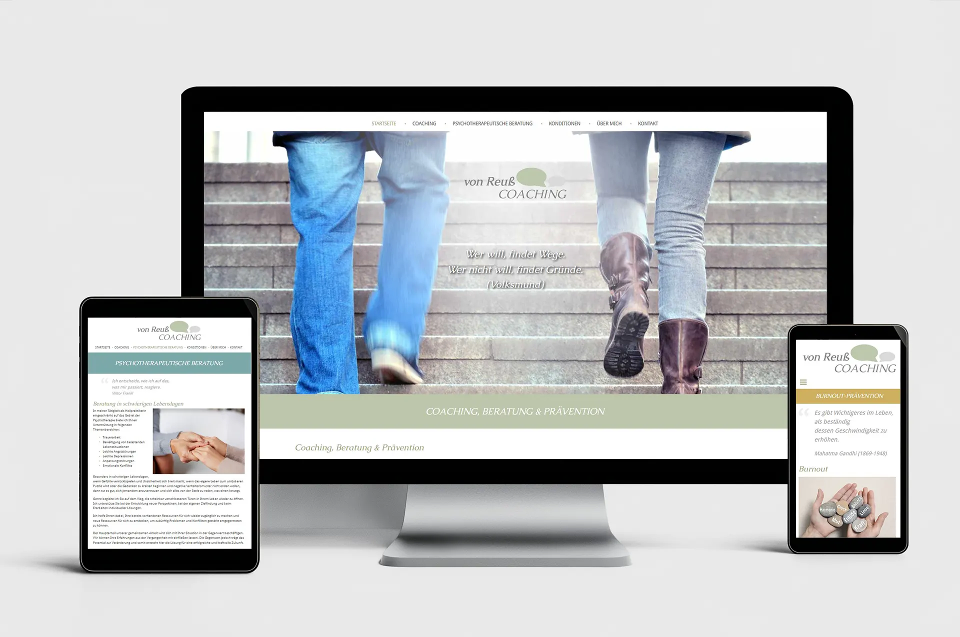 projekt webdesign coaching psychotherapeutische beratung