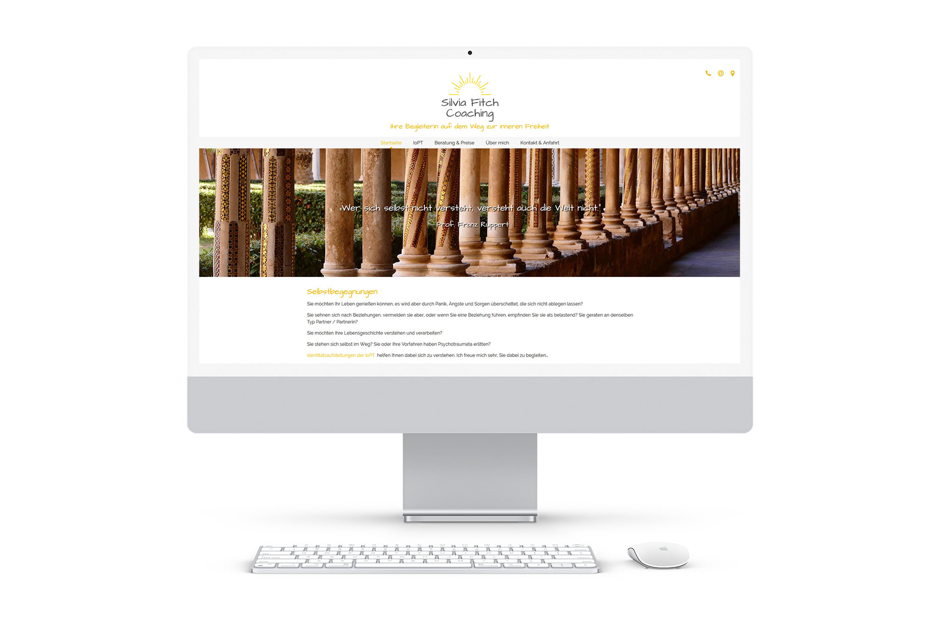 projekt webseite coaching fitch