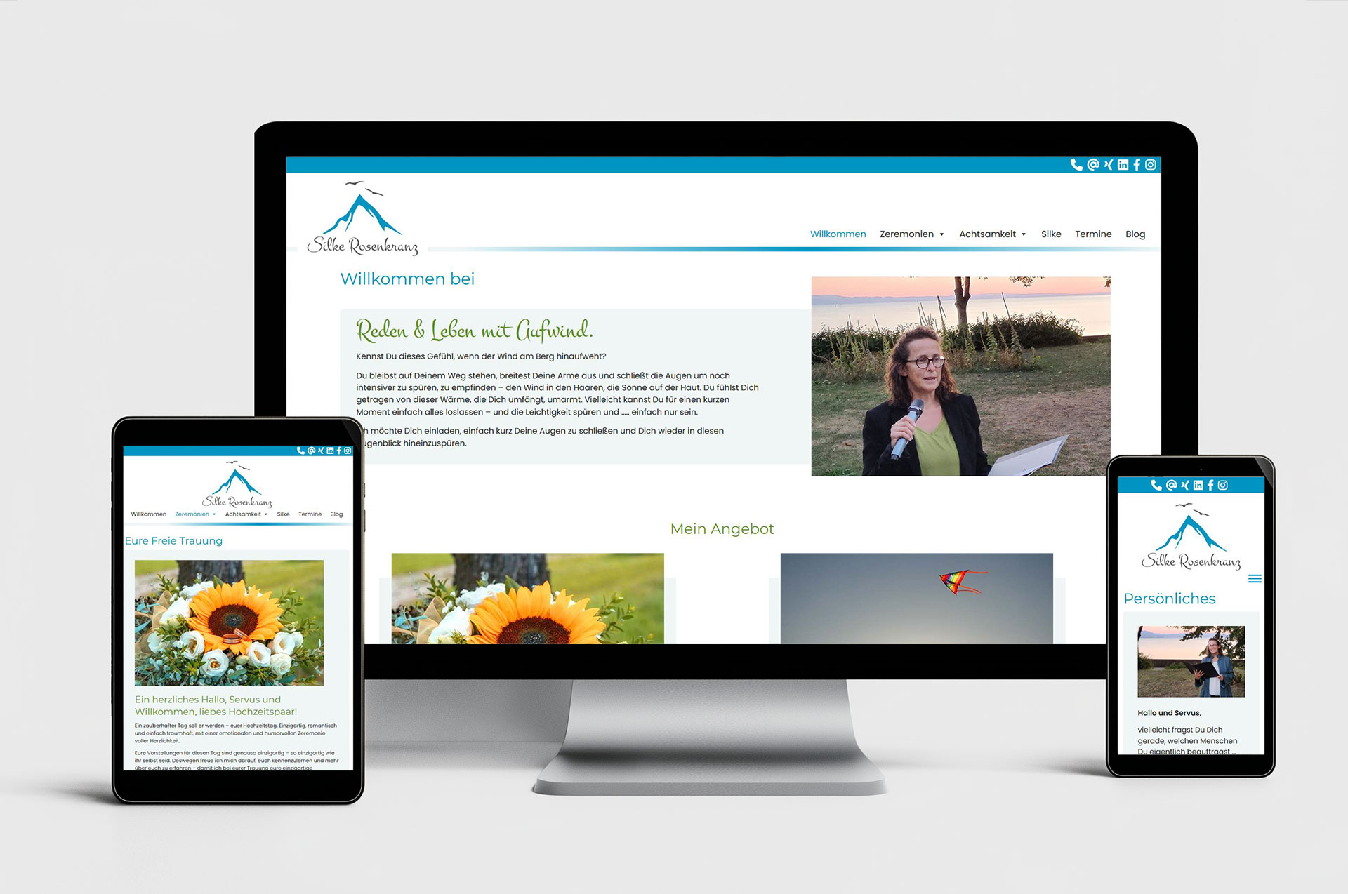 projekt webseite rednerin coach