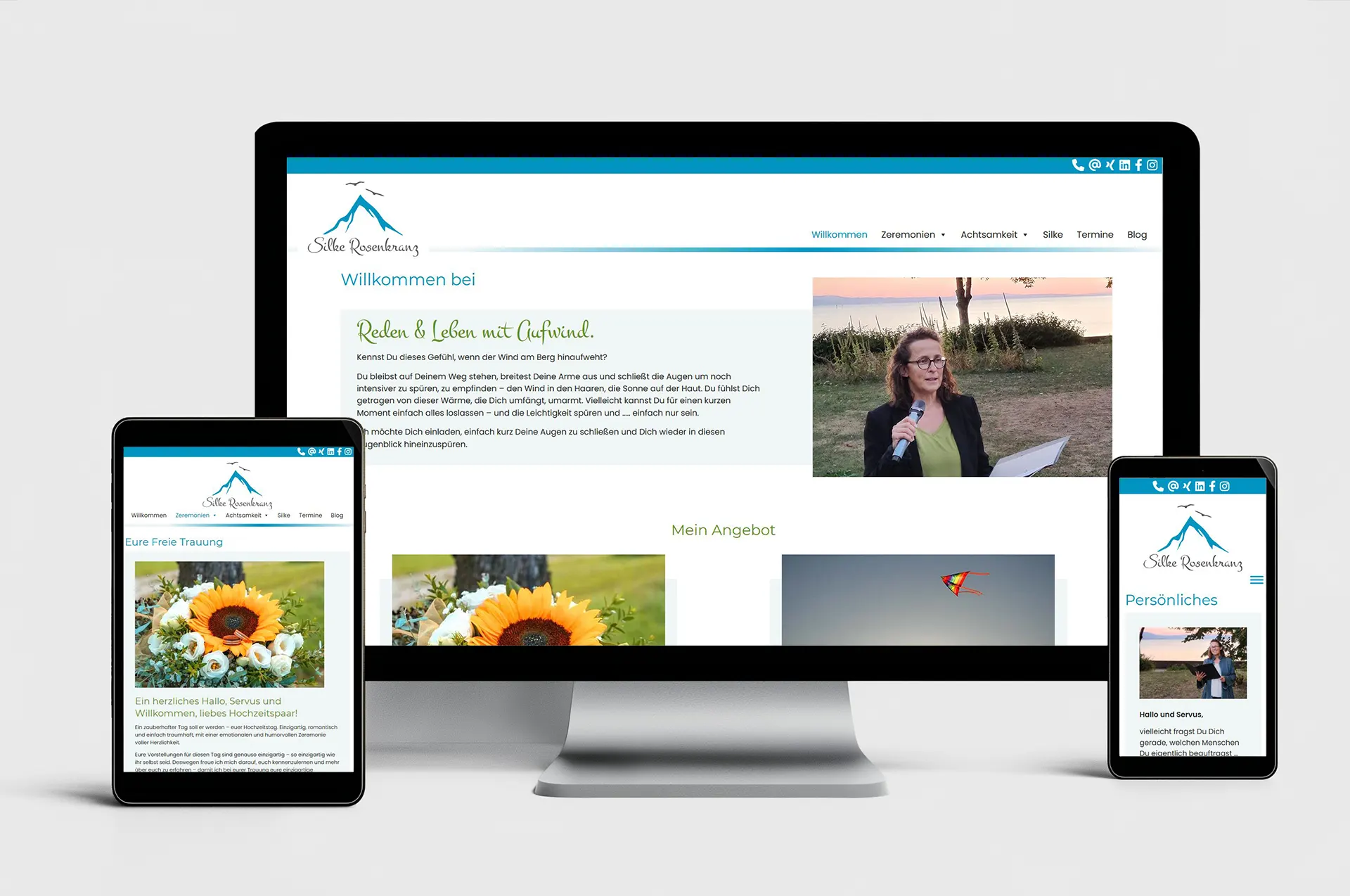projekt webseite rednerin coach